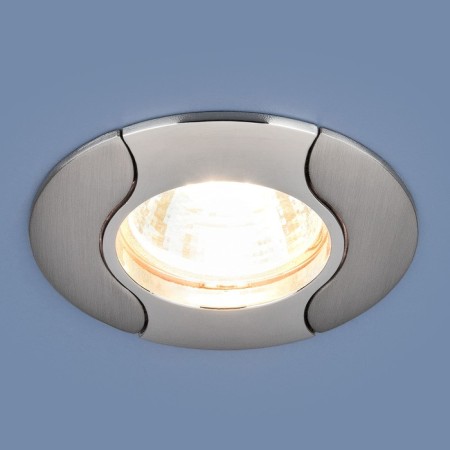 Lamp 7006, 50 watts, mr16, chrome color; nickel, d = 70mm