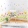 Interior plastic sticker "Watercolor flowers" 50x70 cm
