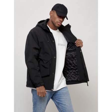 Male spring jacket, size 54, black color-13