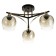 Svetogor chandelier "Level" 3x60W E27 black