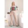 Female trousers, size 50, milk color