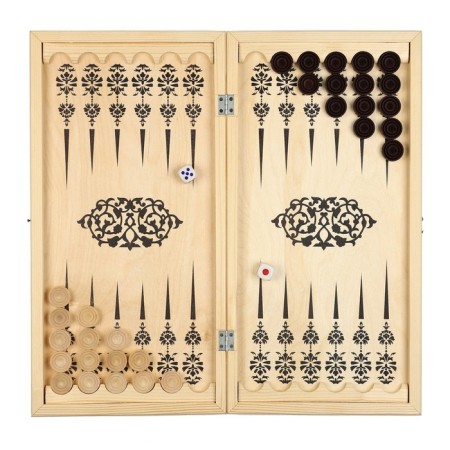 Backgammon "pattern" 50 x 50 cm, with a field for playing checkers-1
