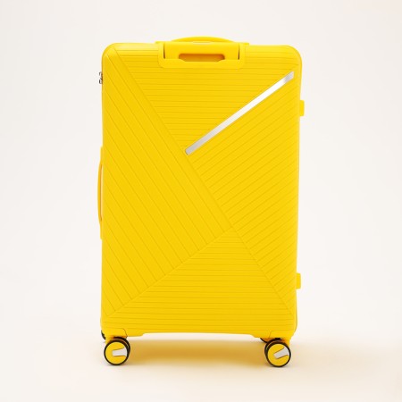 Big suitcase 28 ", lightning department, code castle, 4 wheels, yellow color-5