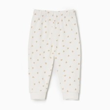 Pants for children, beige color/hearts, height 68 cm