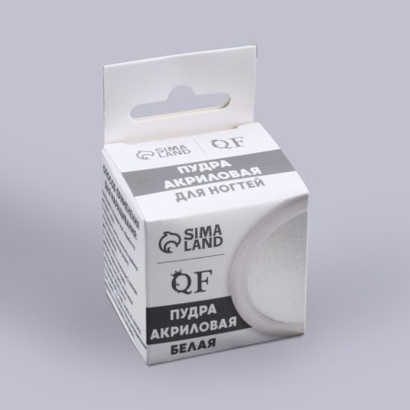Acrylic powder for nails, 8 g, white color-6