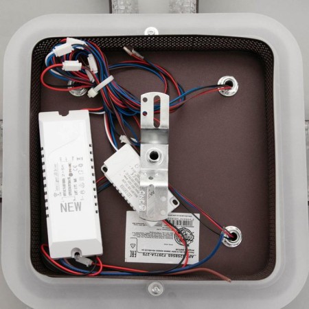 Chandelier from PDU 1140/4 LED+backlight 96W 3000K-6000K Dimmer Coffee 49x49x10 cm Bayerluux-9