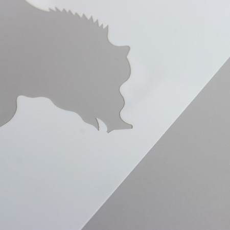 Stencil plastic "Animals. Boar" 13x13 cm-1