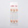 Set of applicators for shadows, bilateral, 5 pcs, 9.5 cm, transparent color