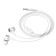 Hoco M70 headphones, wired, vacuum, microphone, jack 3.5 mm, 1.2 m, white