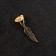 Talisman key "Pero", brass, amber