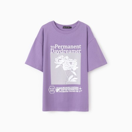 Female T -shirt, lilac color, size 48