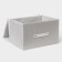 Stelly box for storage with a lid LadoM, 40 × 30 × 25 cm, beige color