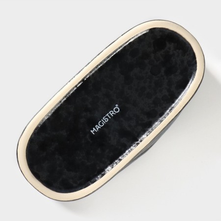 Porcelain napnage magistro "night rain", 12 × 5.7 × 8.2 cm, black color is black-5