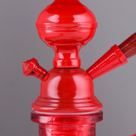 Hookah "tunch", 25 cm, 1 pipe, red-1