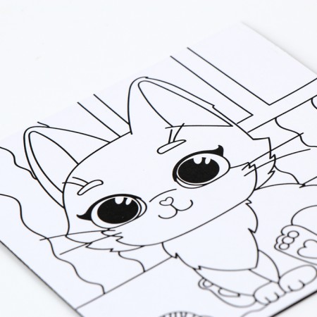 Magnet coloring "cat", 10 × 10 cm-3