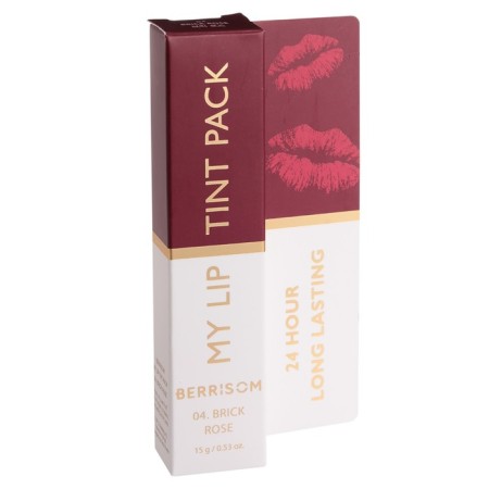 Berrisom My Lip Tint Pack, No. 04 Brick Rose lips-1