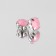 Rhinestones are sewing "circle", in the frame, d = 10 mm, 20 pcs, color pink opal