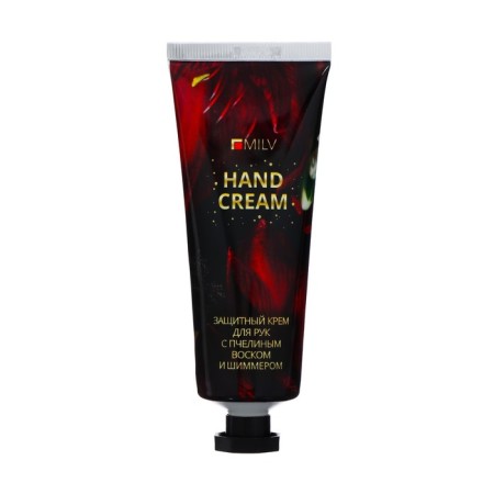 Hand cream with beeswax and shimmer protective Milv watermelon, musk, 70 ml