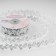 Figure tape "Branches with flowers", 20 mm, 9 ± 0.5 m, silver color