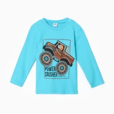 Longslit for a boy, turquoise color, height 92 cm