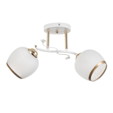 Frida chandelier 2he27 40W white-gold 46x25x26 cm Bayerlux