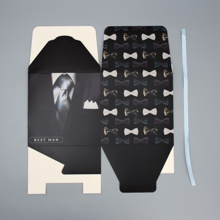 Gift folding box, packaging, "Gentleman", 18 x 18 x 18 cm-7