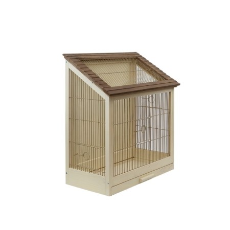 Birds cell "Summer Veranda" with fasteners for walls, an array of wood, 40 x 29 x 61 cm, mix