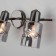 ANSA lamp, 3x40W E14, color black pearls