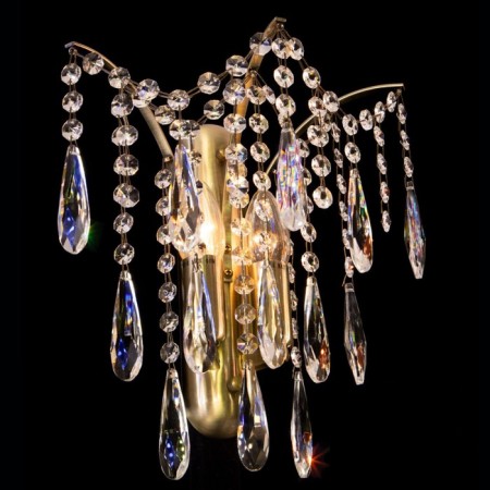Sconces Citilux "Selena" CL302323, 26x30 cm, 2x40W, E14, brown color-3