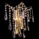 Sconces Citilux "Selena" CL302323, 26x30 cm, 2x40W, E14, brown color