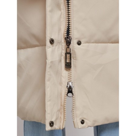 Coat insulated winter female, size 50, beige color-16