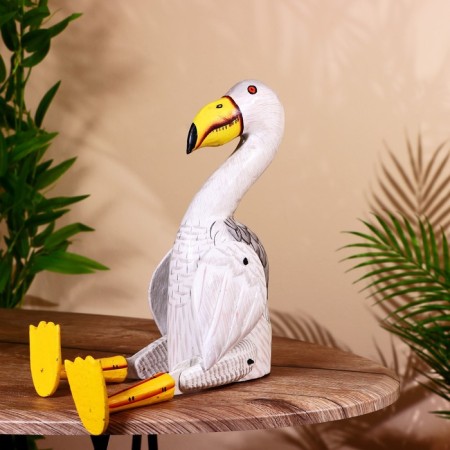 Souvenir "Flamingo" hanging paws, wood 50 cm-2