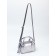 Women's bag, 20*9*12, lightning departure, belt lengths, silver