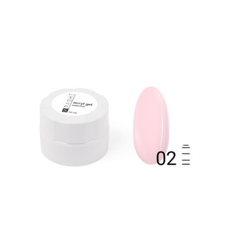 Acrigel for building nails Pashe, No. 02 Camouflage is natural pink, 10 ml