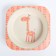 A set of children's bamboo dishes "Giraffe", a plate, a bowl, a glass, devices, 5 items