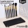 A set of makeup brushes, 7 objects, a lightning cover, black color