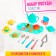 Set of dishes "tea drinking for dolls" Mix color