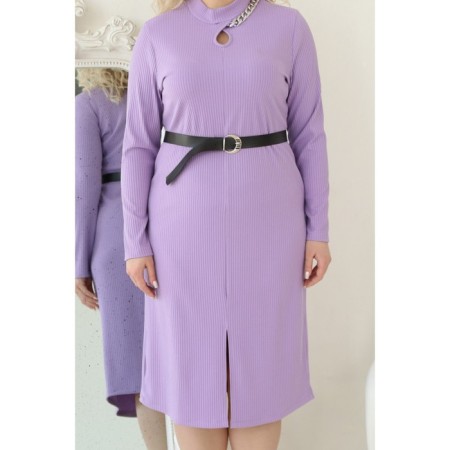 Female dress, size 56, purple color-2