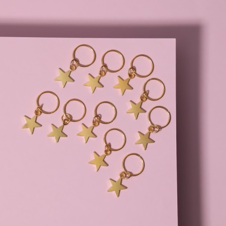 Hair piercing "Star", 2.8 × 1.3 cm, 10 pcs, golden color-1