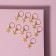 Hair piercing "Star", 2.8 × 1.3 cm, 10 pcs, golden color