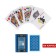 Plastic playing cards "777", 54 pcs, 30 μm, blue with white