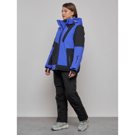 Ski suit female, size 52, blue color-1