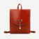 Open-ryukzak-mini from artificial leather on magnet, the color is red