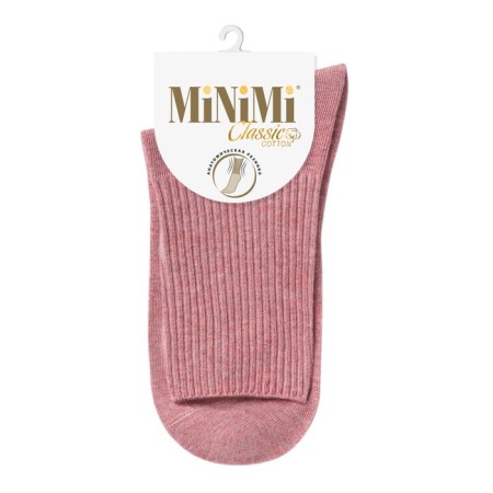 Women's socks mini cotone, size 39-41, Fuxia color