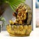 The desktop fountain from the network, the backlight "Golden Ganesh at the fountain with patterns" 26x20.5x15 cm