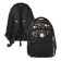 School backpack, 39 x 30 x 20 cm, Grizzly, ergonomic back, + keychain, black