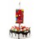 Candle-Surprise in a cake, with a postcard, Spider-Man