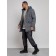 Lenced male winter park, size 58, dark gray color