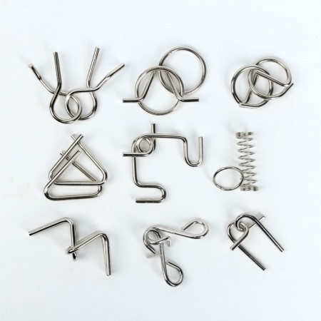Set of metal puzzles "Smart nails"-1