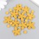 Decor for creativity tree "Chamomile and core" set 10+10 pcs mustard 2.3x2 cm